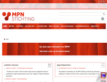 Tablet Screenshot of mpn-stichting.nl